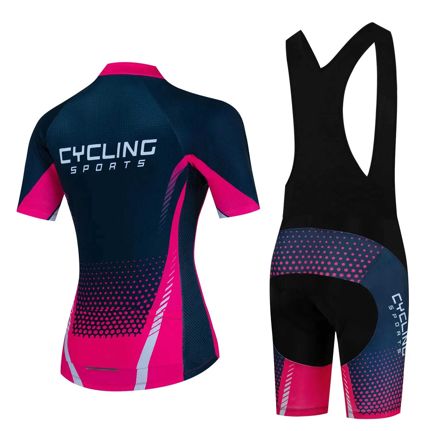 2024 New Women's Cycling Jersey Set Summer Anti-UV Cycling Bicycle Clothing Quick-Dry Mountain Female Bike Clothes Cycling Set