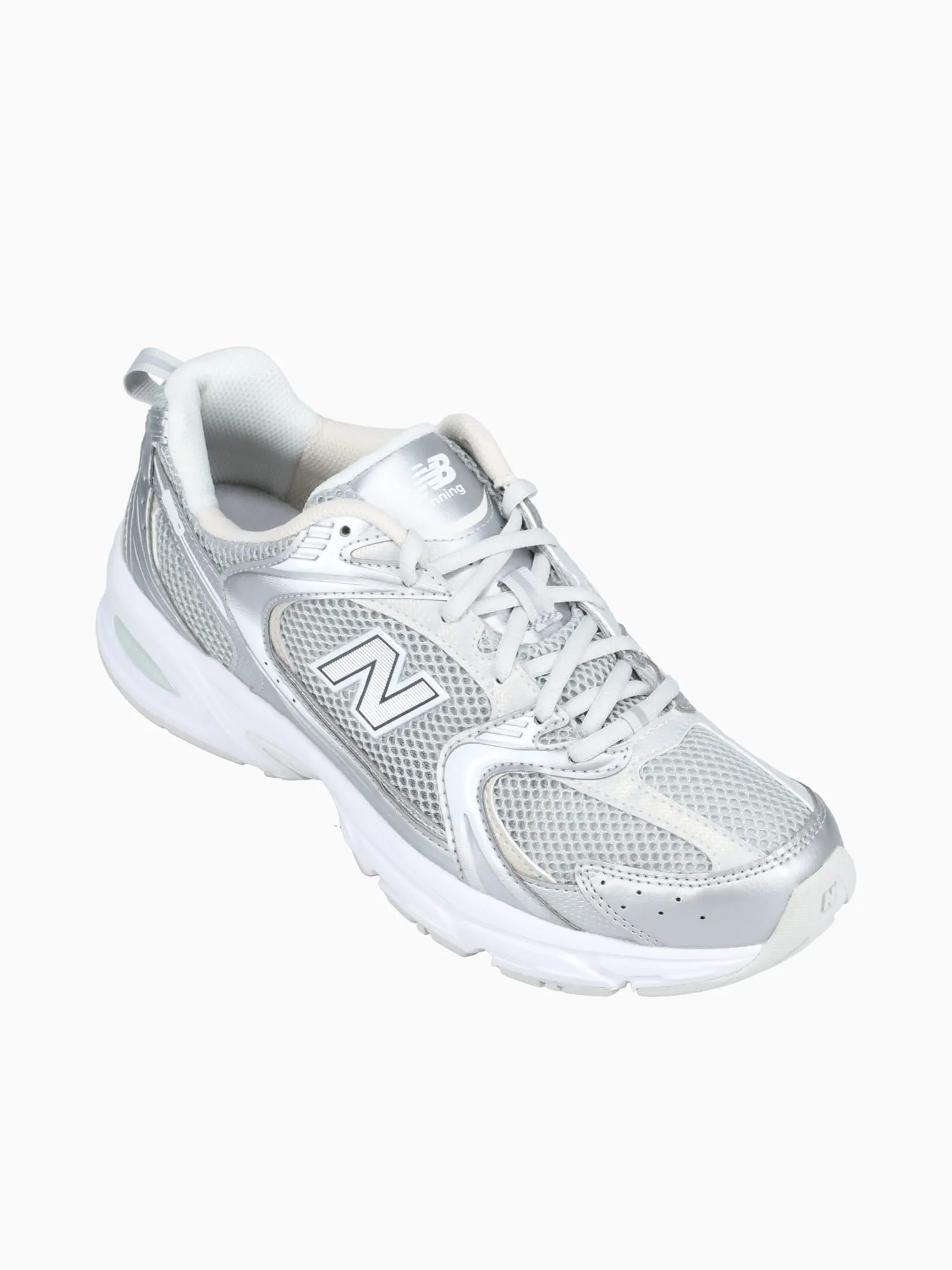 530 Silver Metallic Leather