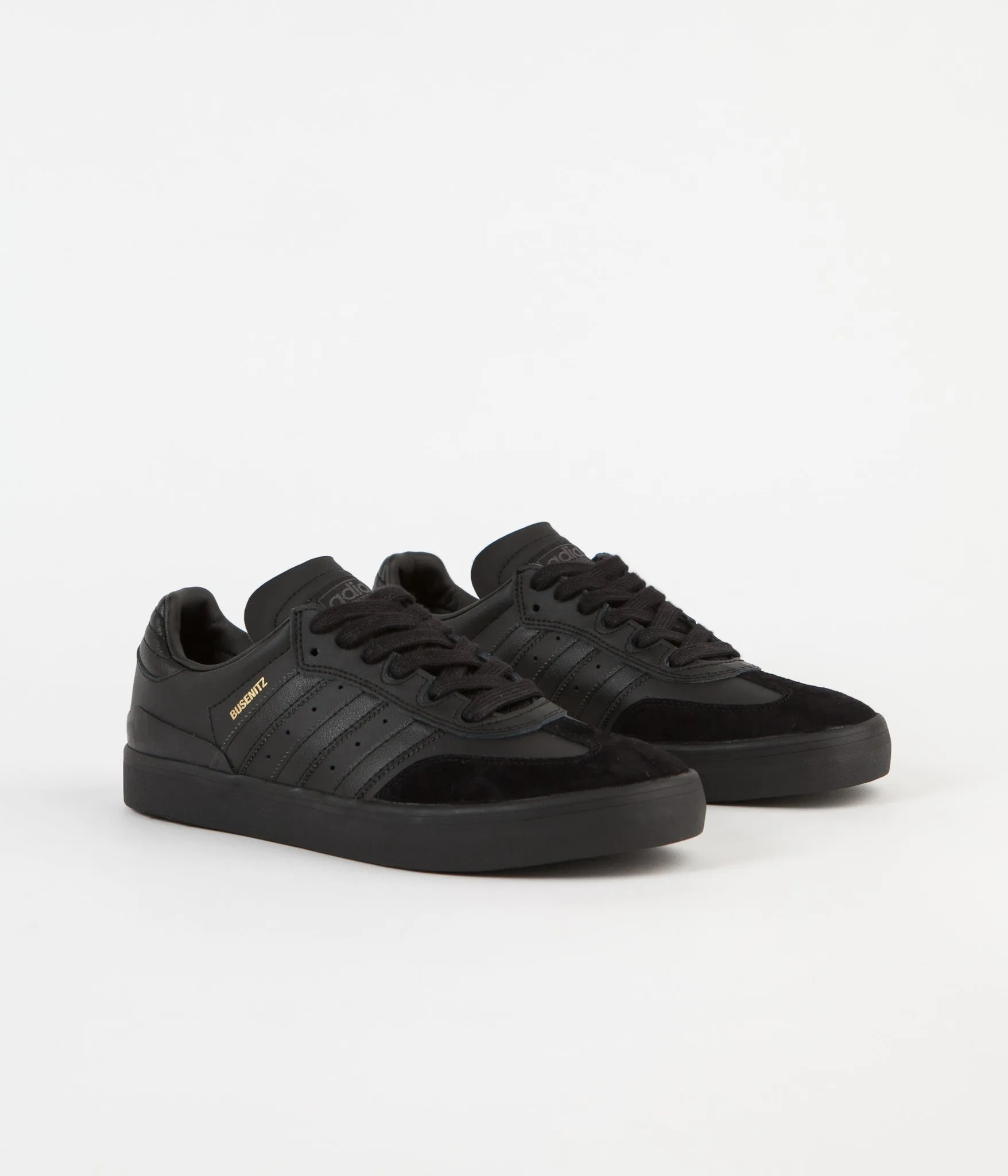 Adidas Busenitz Vulc Samba Edition Shoes - Core Black / Core Black / Solid Grey