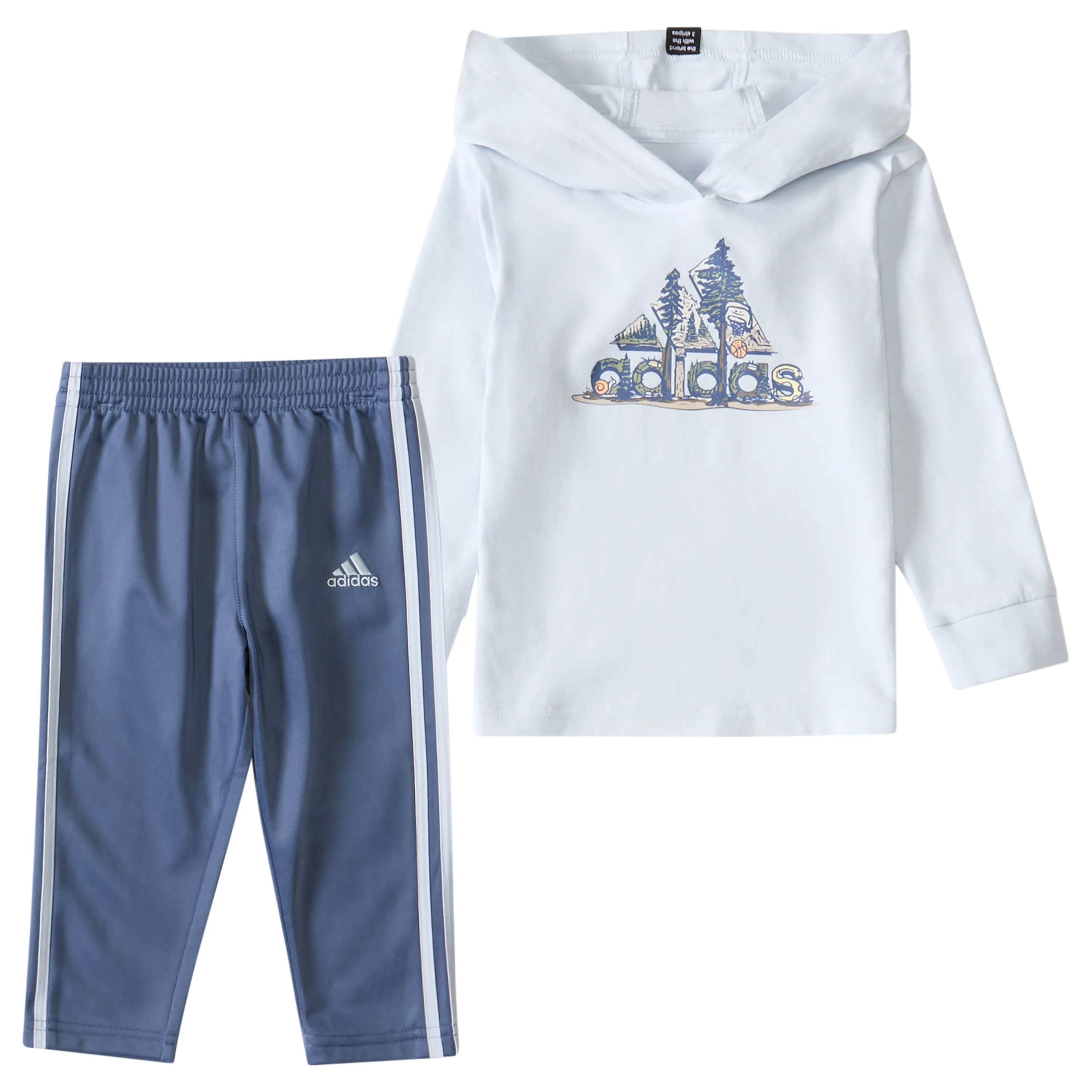 Adidas Graphic Hooded Tee and Pant Set