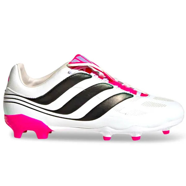 adidas Jr. Predator Precision.3 Firm Ground Soccer Cleats (White/Team Shock Pink)