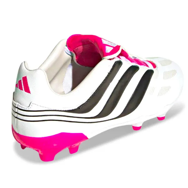 adidas Jr. Predator Precision.3 Firm Ground Soccer Cleats (White/Team Shock Pink)