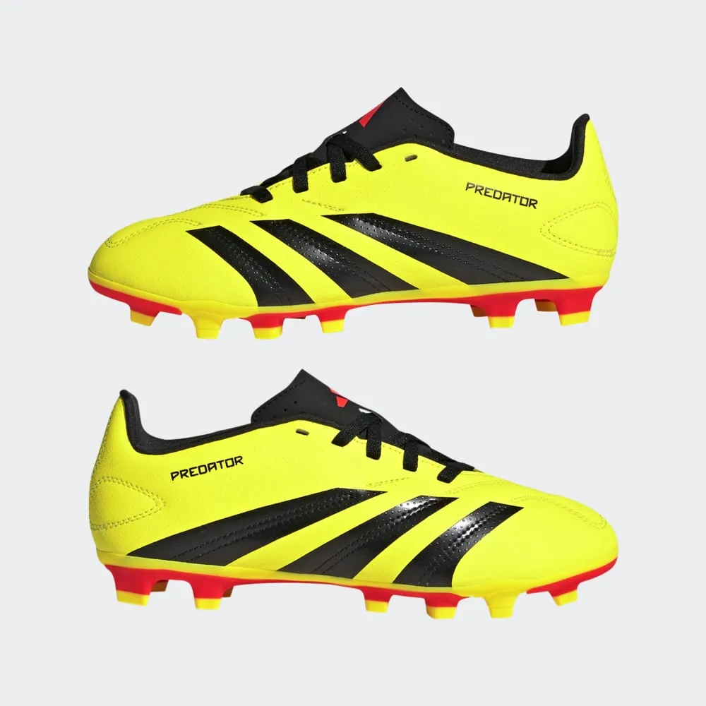 Adidas Kids Predator Club Flexible Ground Football Boots - Yellow/Black/Red