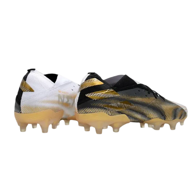 Adidas Nemeziz 19.1 FG White Black Gold - Goatkits Boots