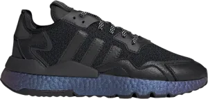 Adidas Nite Jogger 'Metallic Blue Boost' Sneakers, Black