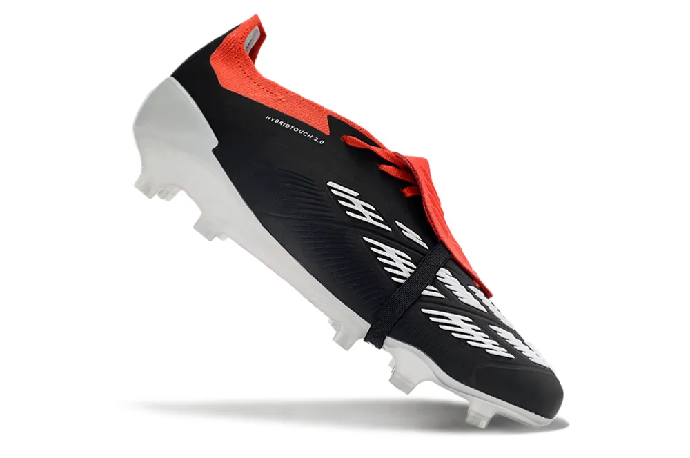 Adidas Predator Elite Shoes - Black | White | Red - FREE SHIPPING WORLDWIDE