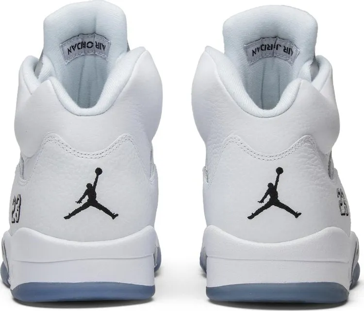 Air Jordan 5 Retro Metallic White 2015 sneakers, white