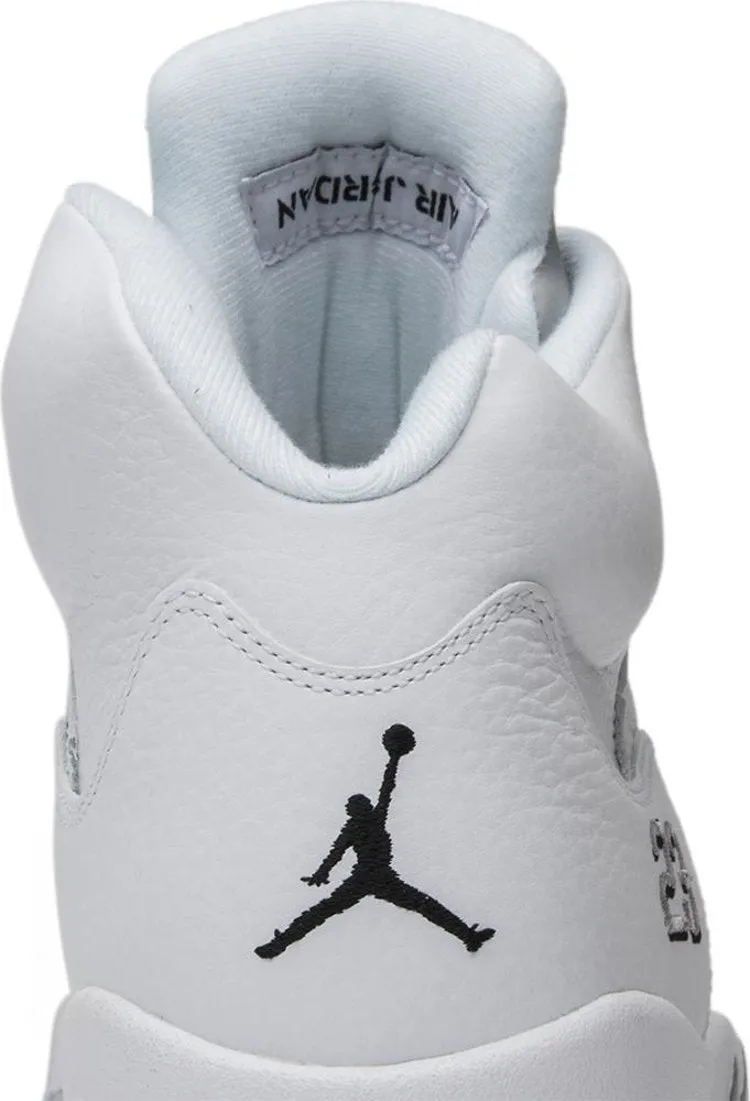 Air Jordan 5 Retro Metallic White 2015 sneakers, white