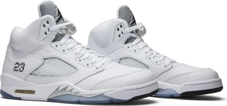 Air Jordan 5 Retro Metallic White 2015 sneakers, white