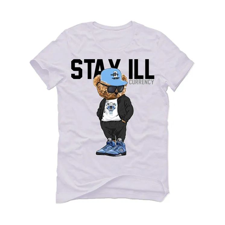 Air Jordan 5 “UNC” White T-Shirt (Stay ill Bear)