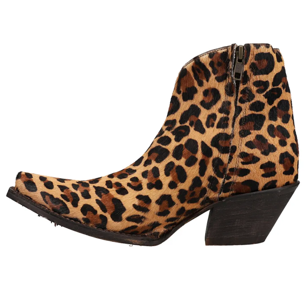 Anahi Leopard Snip Toe Cowboy Booties