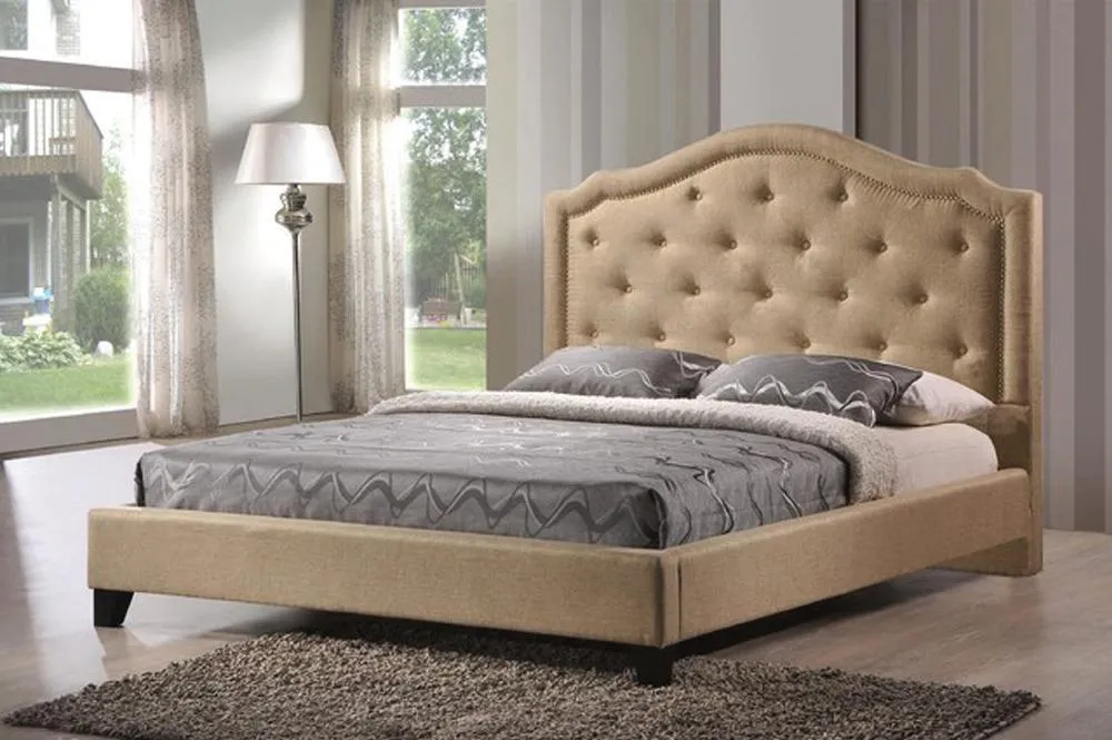 Antique styled Bed with Gently arched Scalloped design