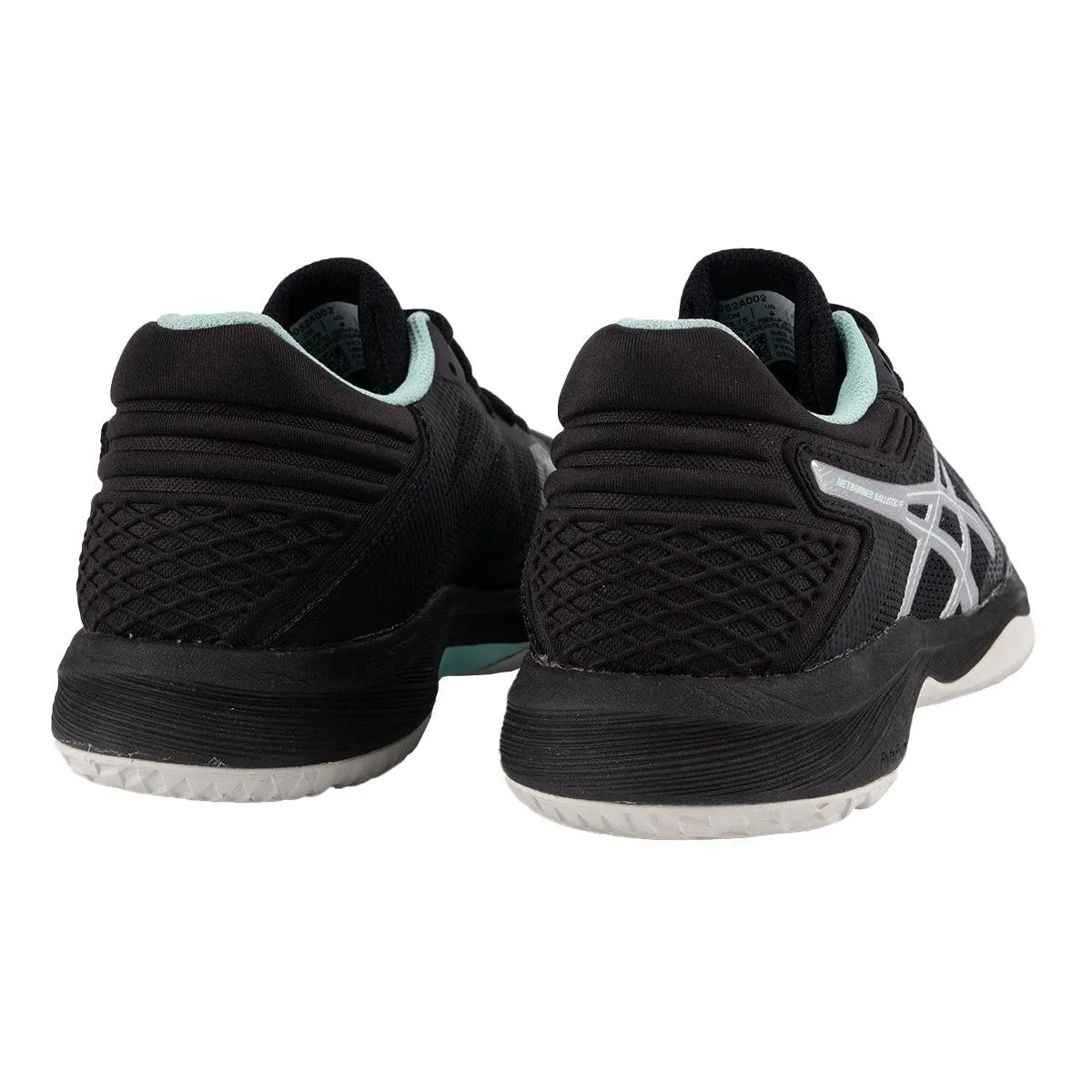 Asics Netburner Ballistic Ff Volleyball Sport Shoes Fabric Black Colour For Women