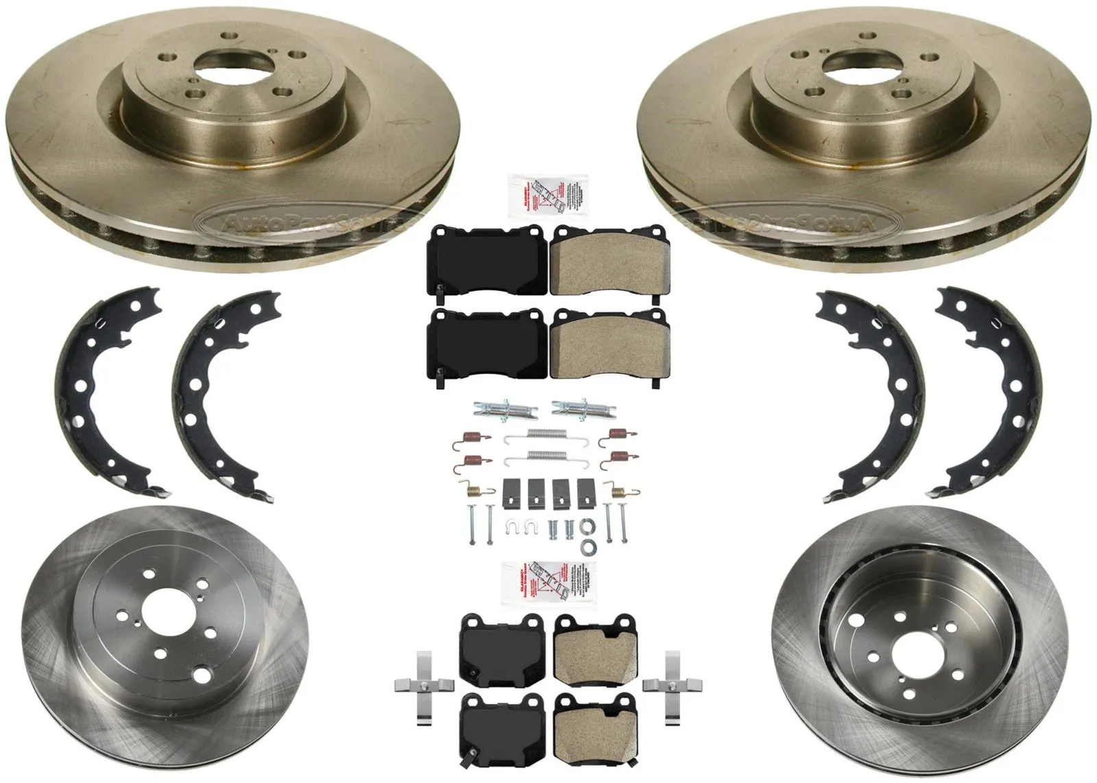 Brake Rotors Semi Metallic Brake Pads for Subaru BRZ 17-20 w/ Brembo Braking