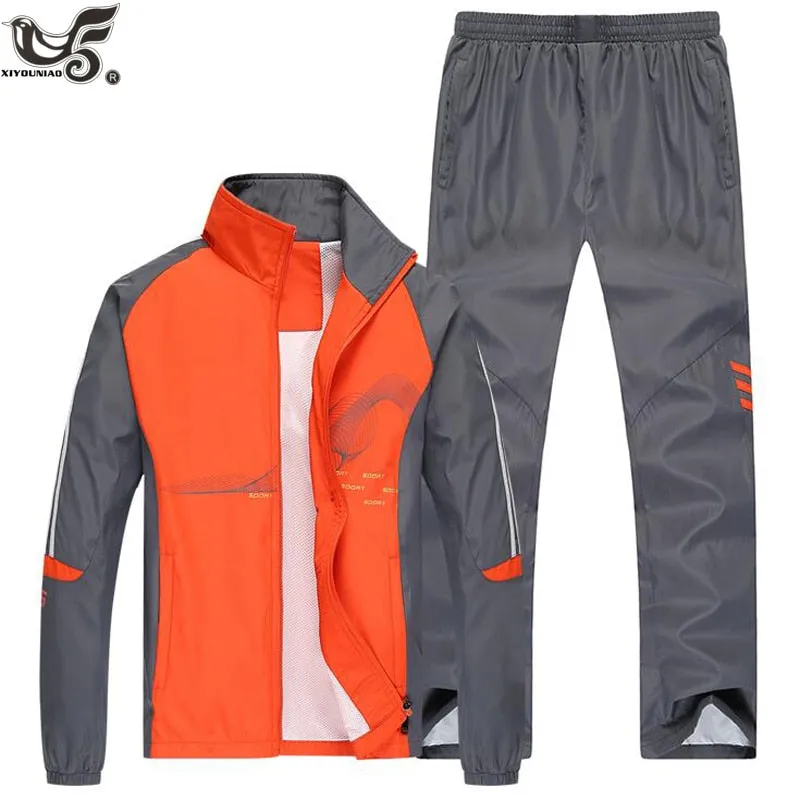 Brand Tracksuit Men Two Piece Clothing Sets Casual Jacket Pant outwear sportsuit Spring Autumn Sportswear Sweatsuits Man clothes