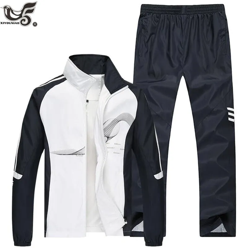 Brand Tracksuit Men Two Piece Clothing Sets Casual Jacket Pant outwear sportsuit Spring Autumn Sportswear Sweatsuits Man clothes