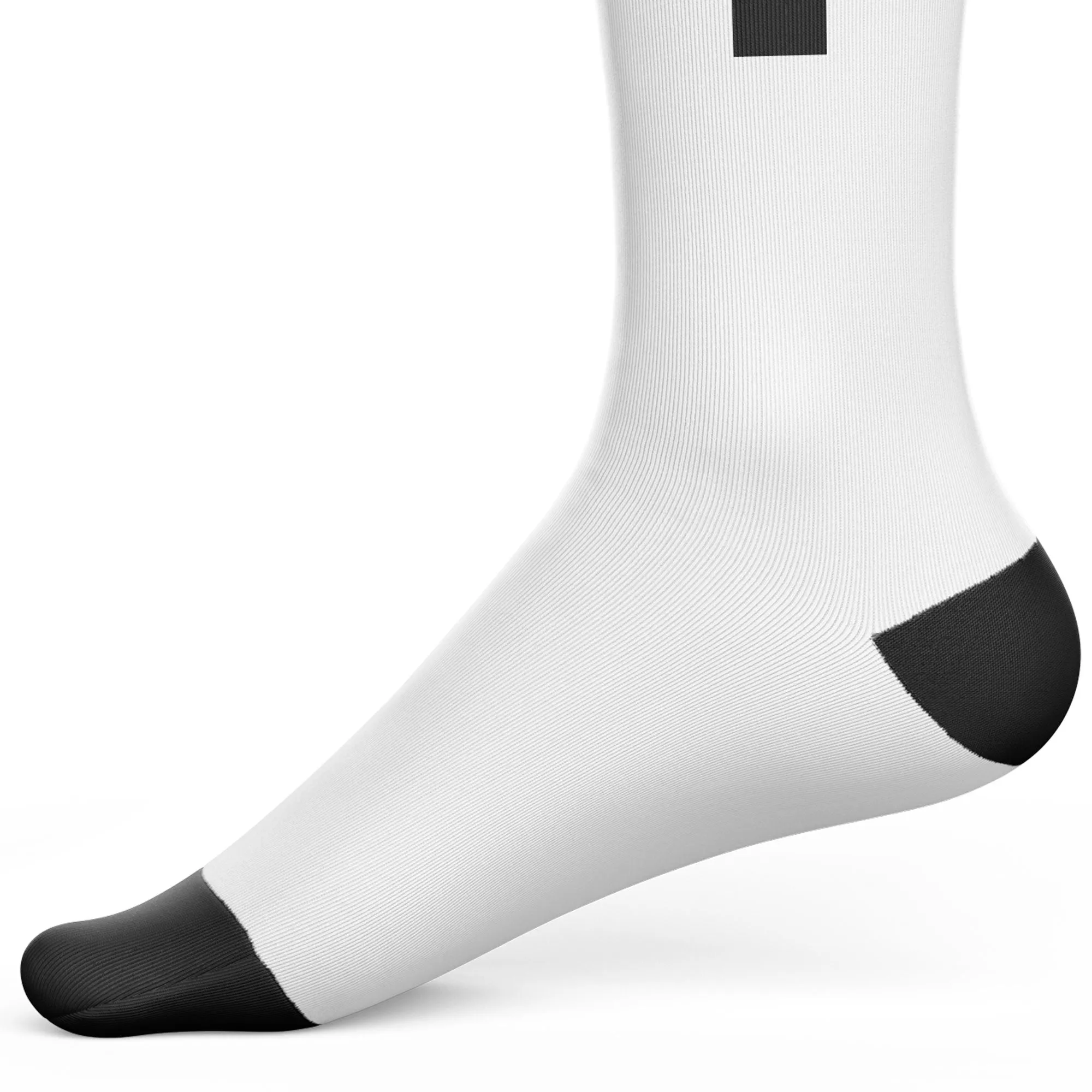 BWB 3 Pairs White Crew Cycling Socks