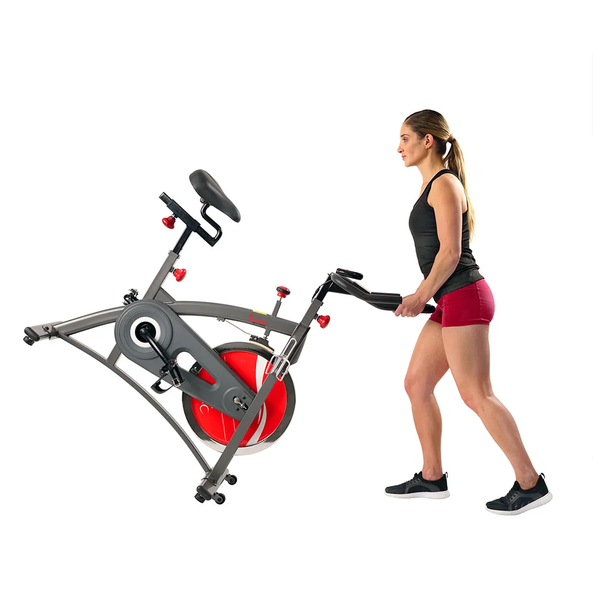 Chain Drive Indoor Cycling Exercise Bike w/ LCD Monitor Display