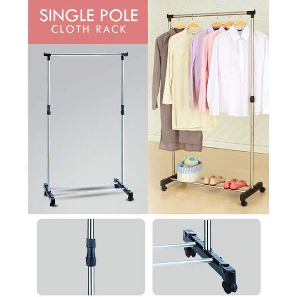 Clothes Racks Closet Organizers Single Pole