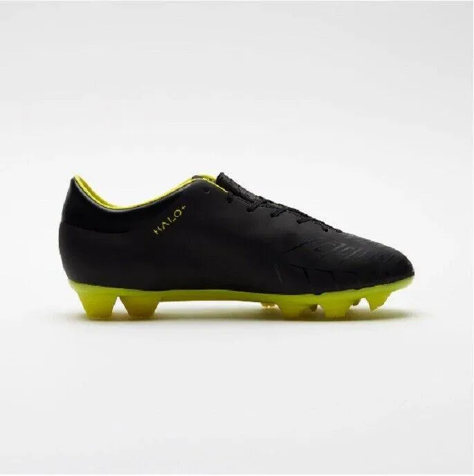 CONCAVE Halo   FG Football Boots - Black/Yellow - Kids Shoe - Youth - SIZE 4