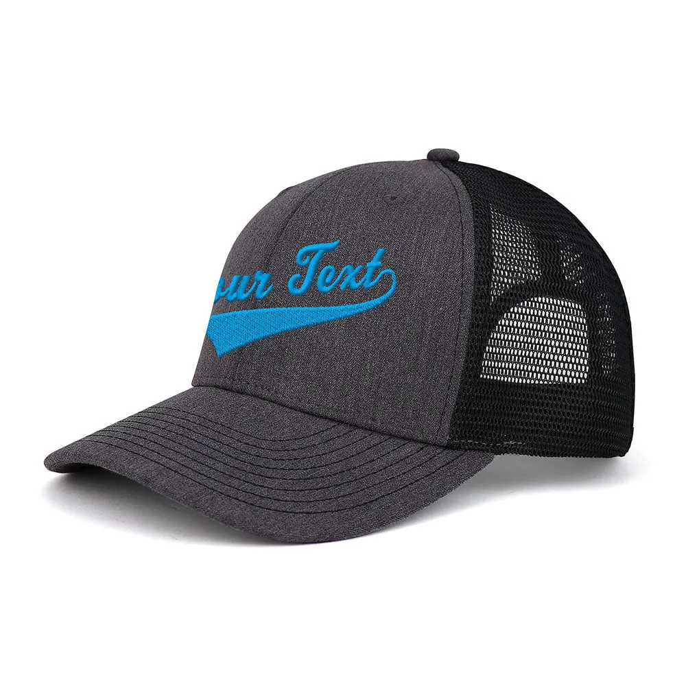 Customized Swoosh and Tail Heather Suiting Trucker Cap