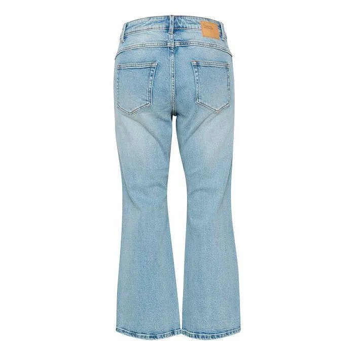 Dango 144 High Kick Flared Light Denim Blue