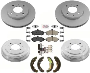 Disc Brake Rotors Pads Brake Drums & Brake Shoes For Hyundai Elantra 2002-2005