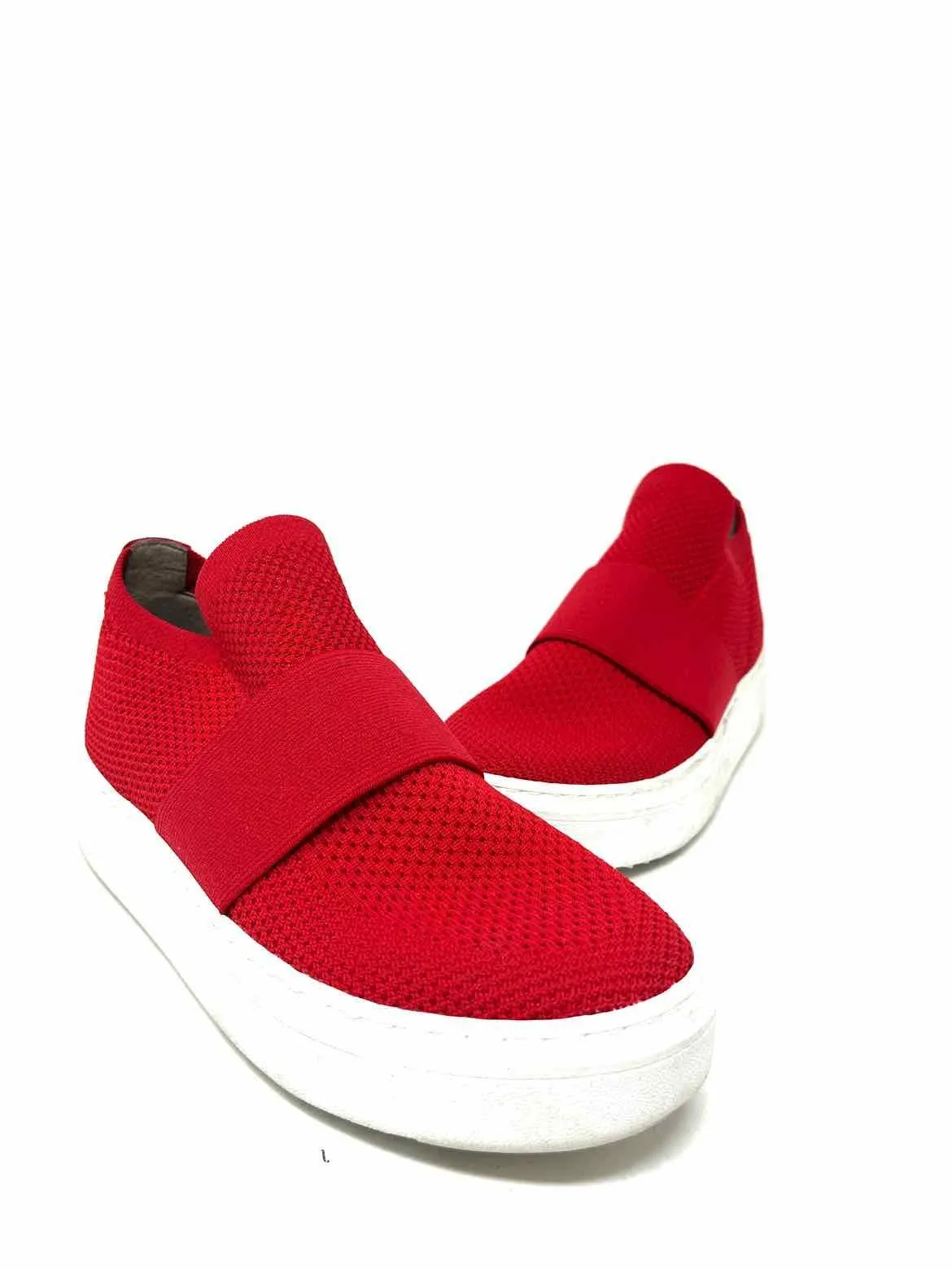 Eileen Fisher Women's Red Slip-On Knit Platform Size 6.5 Sneakers