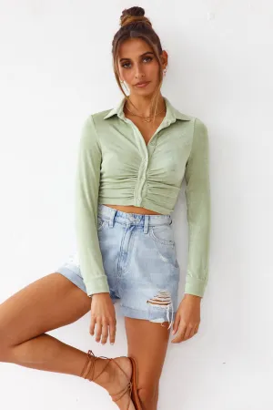 Feeling Good Crop Top Green