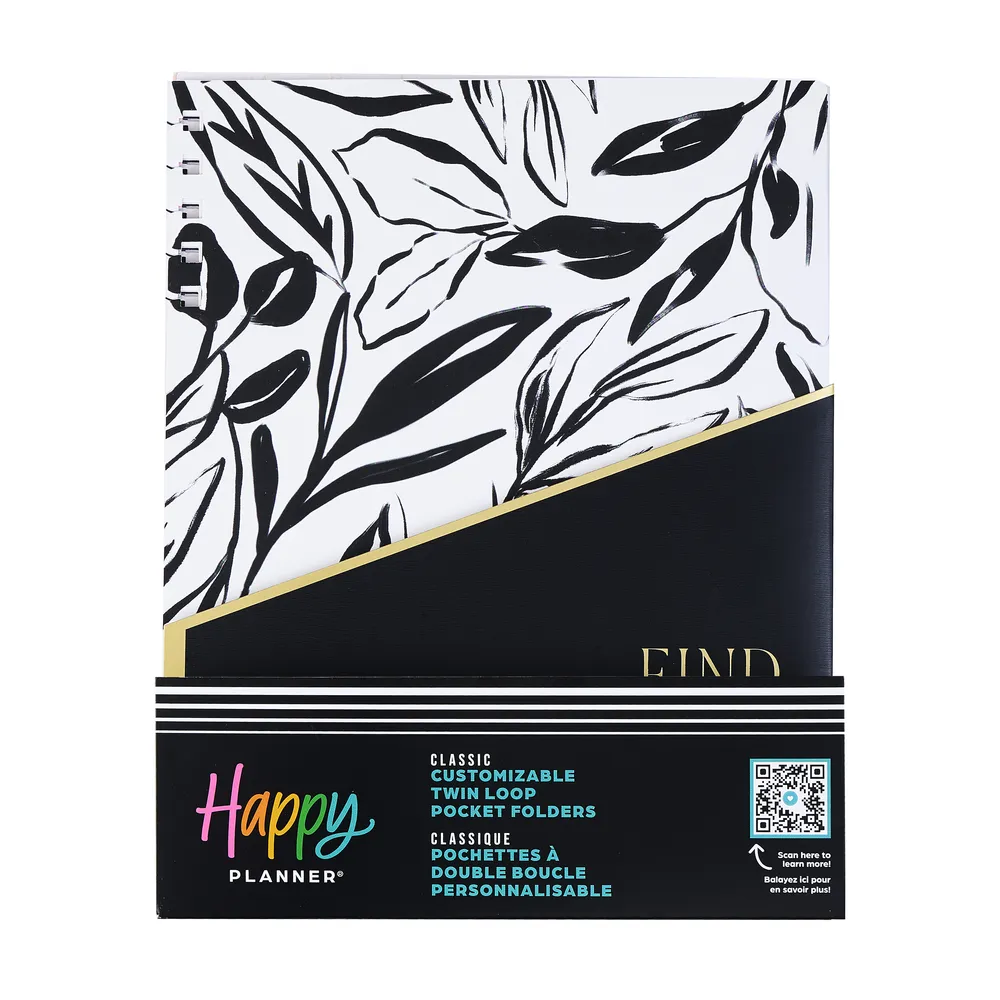 Find Your Happy - Classic Customizable Spiral Planner Pocket Folders - 6 Pack