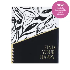 Find Your Happy - Classic Customizable Spiral Planner Pocket Folders - 6 Pack