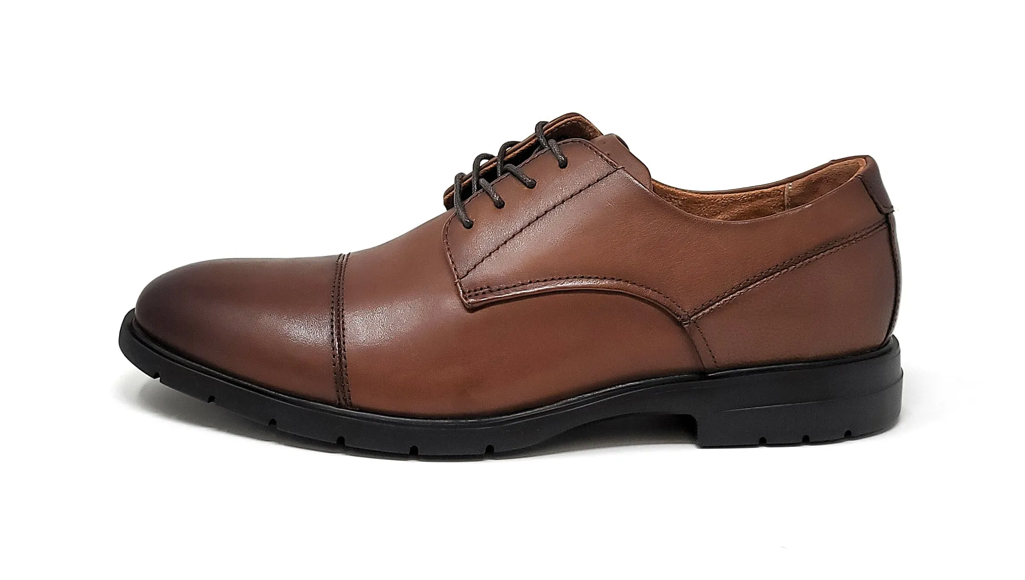 Florsheim Westside Cap Toe Oxford Cognac/Black Men's Shoes