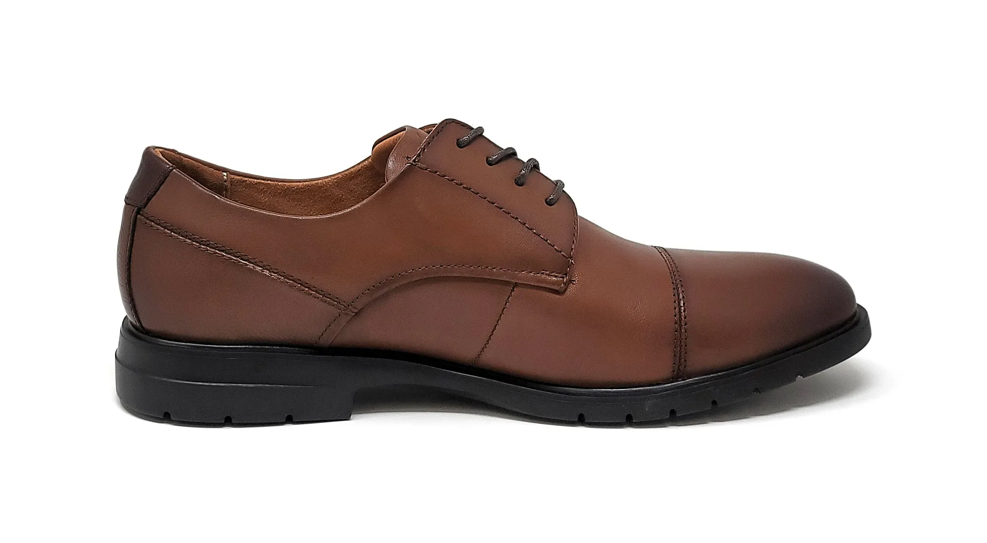 Florsheim Westside Cap Toe Oxford Cognac/Black Men's Shoes