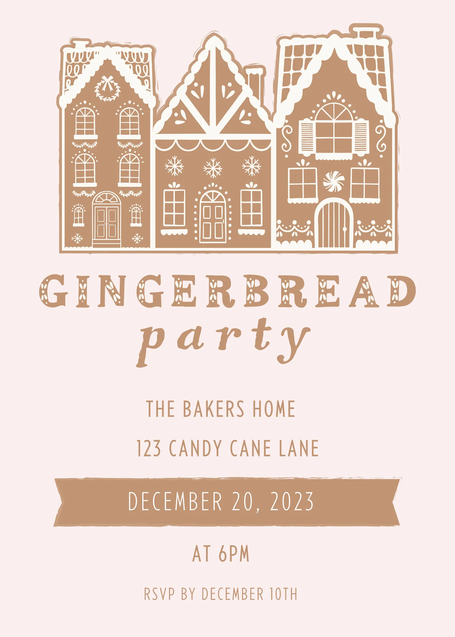 Free Customizable Christmas Invite 2