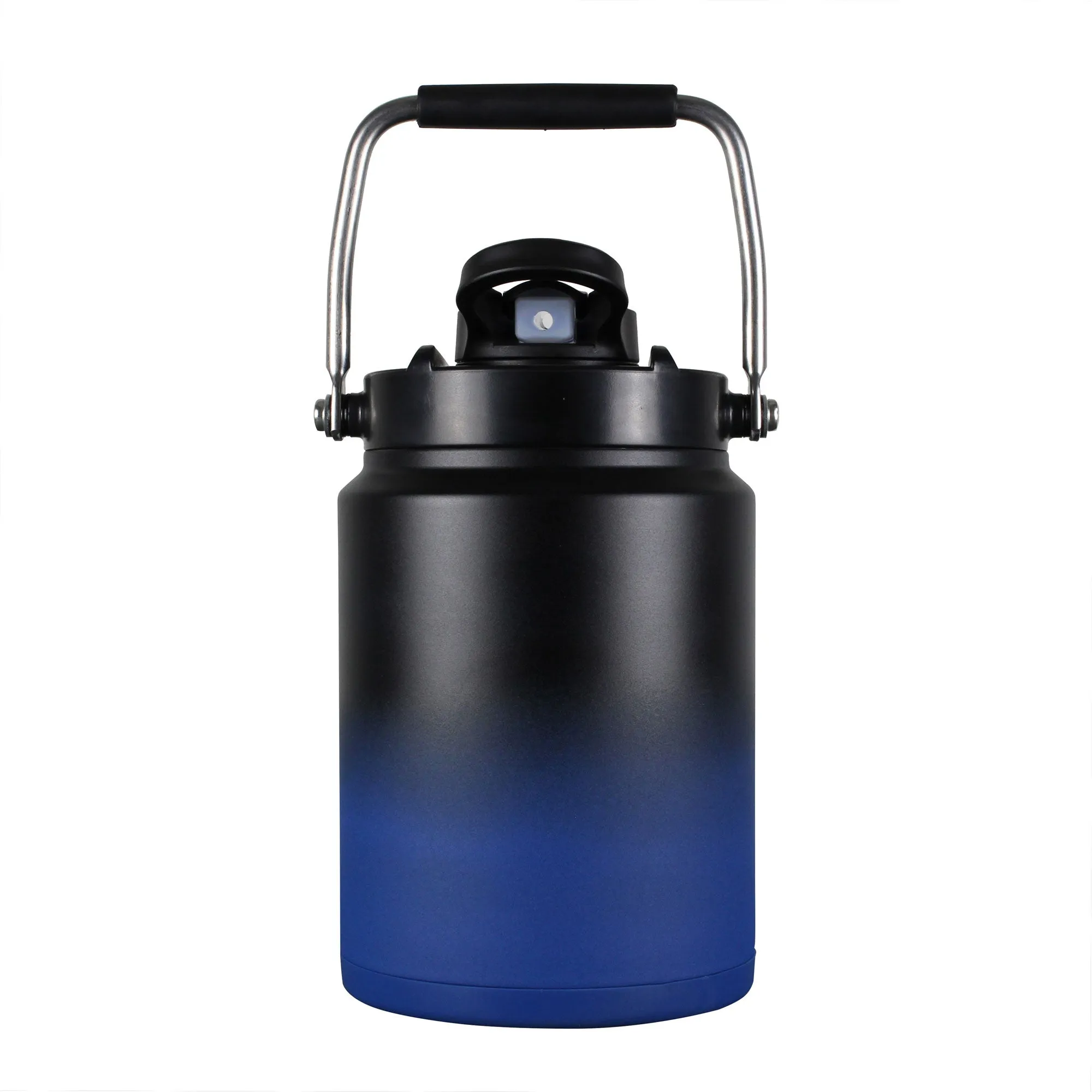 Half Gallon Jug with Silicone Base - Navy Black Ombre