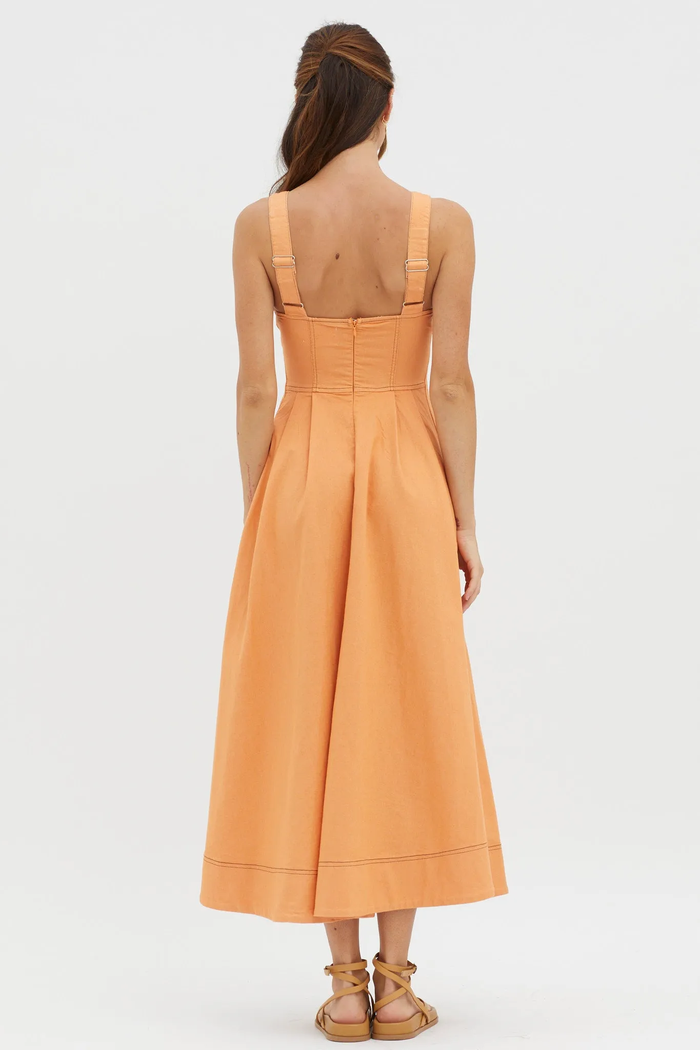 Isadore V-Bust Midi Dress Mango