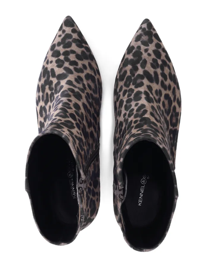 Kennel & Schmenger Bella Ankle Boots In Leopard Print 41-74110-478