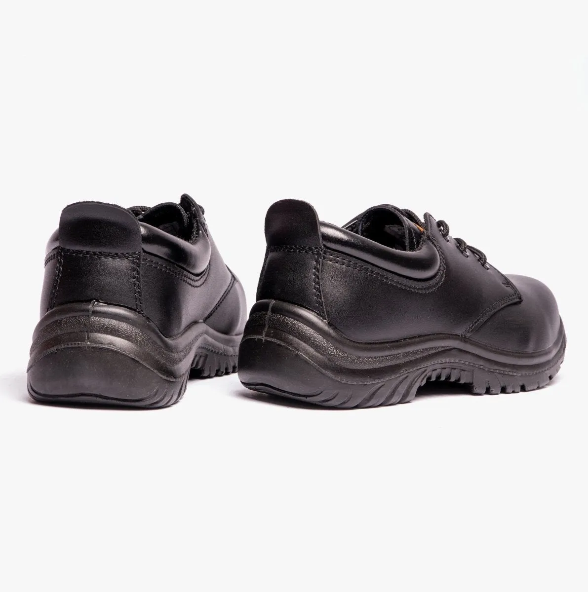 M456A Unisex Leather Safety Shoes Black