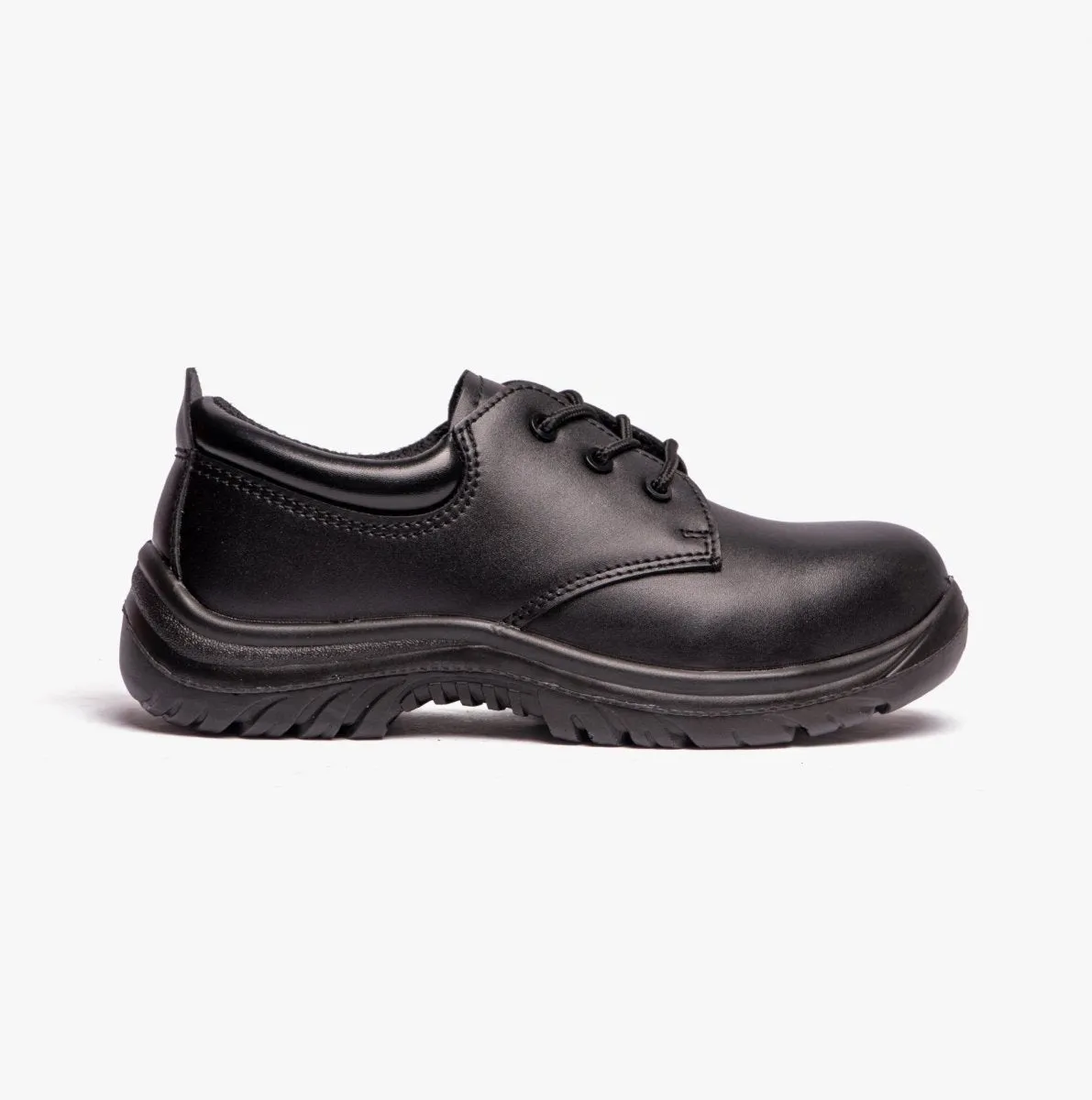 M456A Unisex Leather Safety Shoes Black