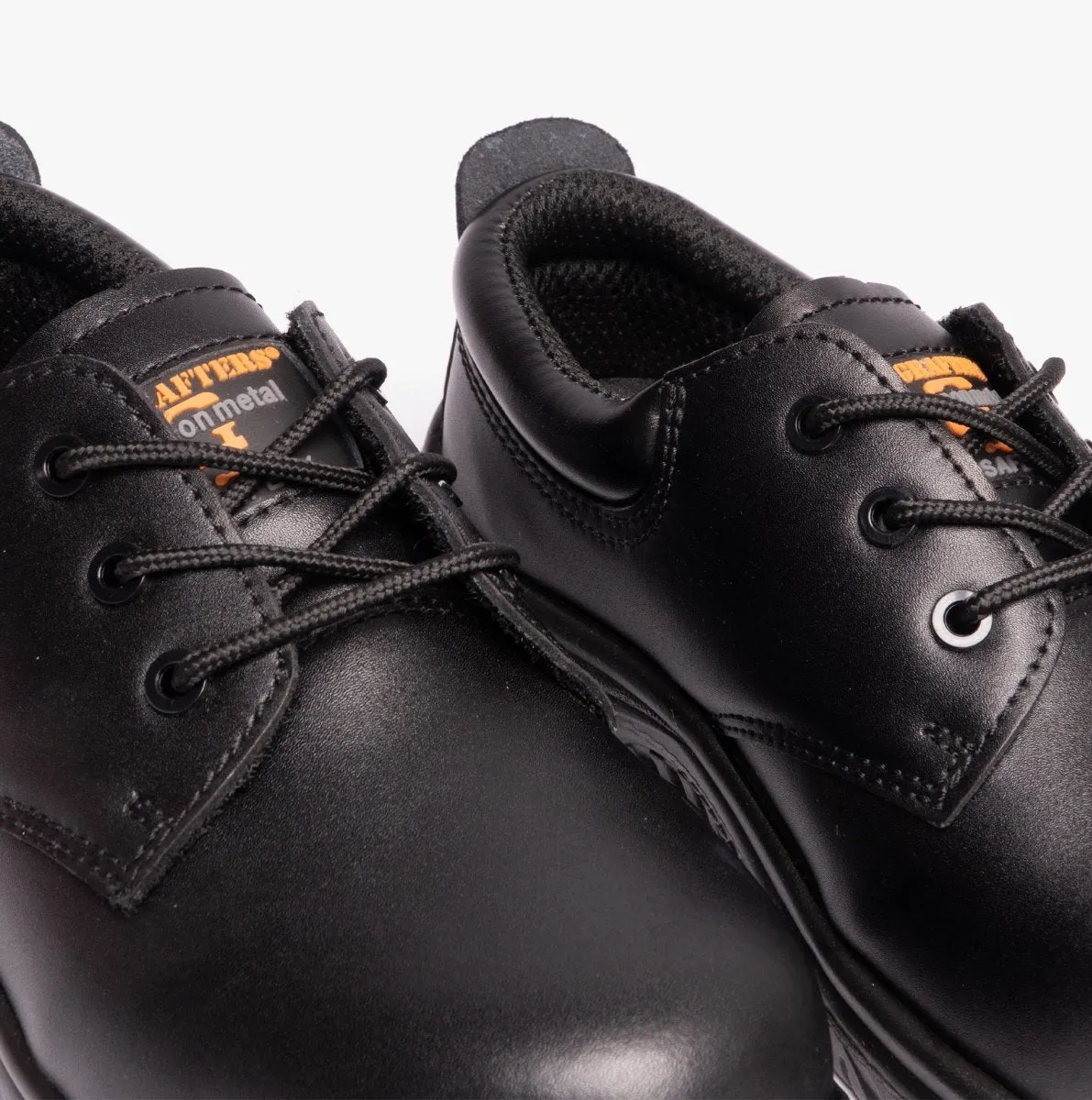 M456A Unisex Leather Safety Shoes Black