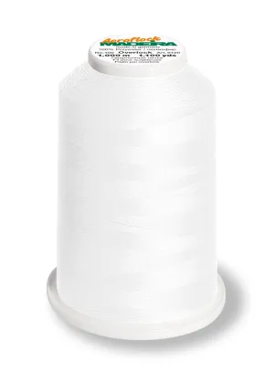 Madeira Aeroflock 100 | Thick Serger Thread | 1100 yards | 9120-8010 | White