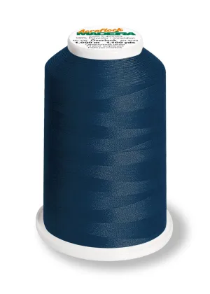 Madeira Aeroflock 100 | Thick Serger Thread | 1100 yards | 9120-8420 | Navy Blue