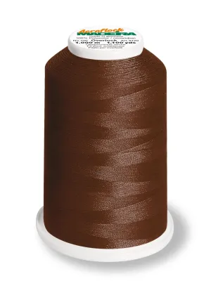 Madeira Aeroflock 100 | Thick Serger Thread | 1100 yards | 9120-9290 | Chocolate