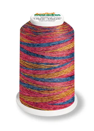 Madeira Aeroflock 100 | Thick Serger Thread | Multicolor | 1100 yards | 9121-9609 | Confetti