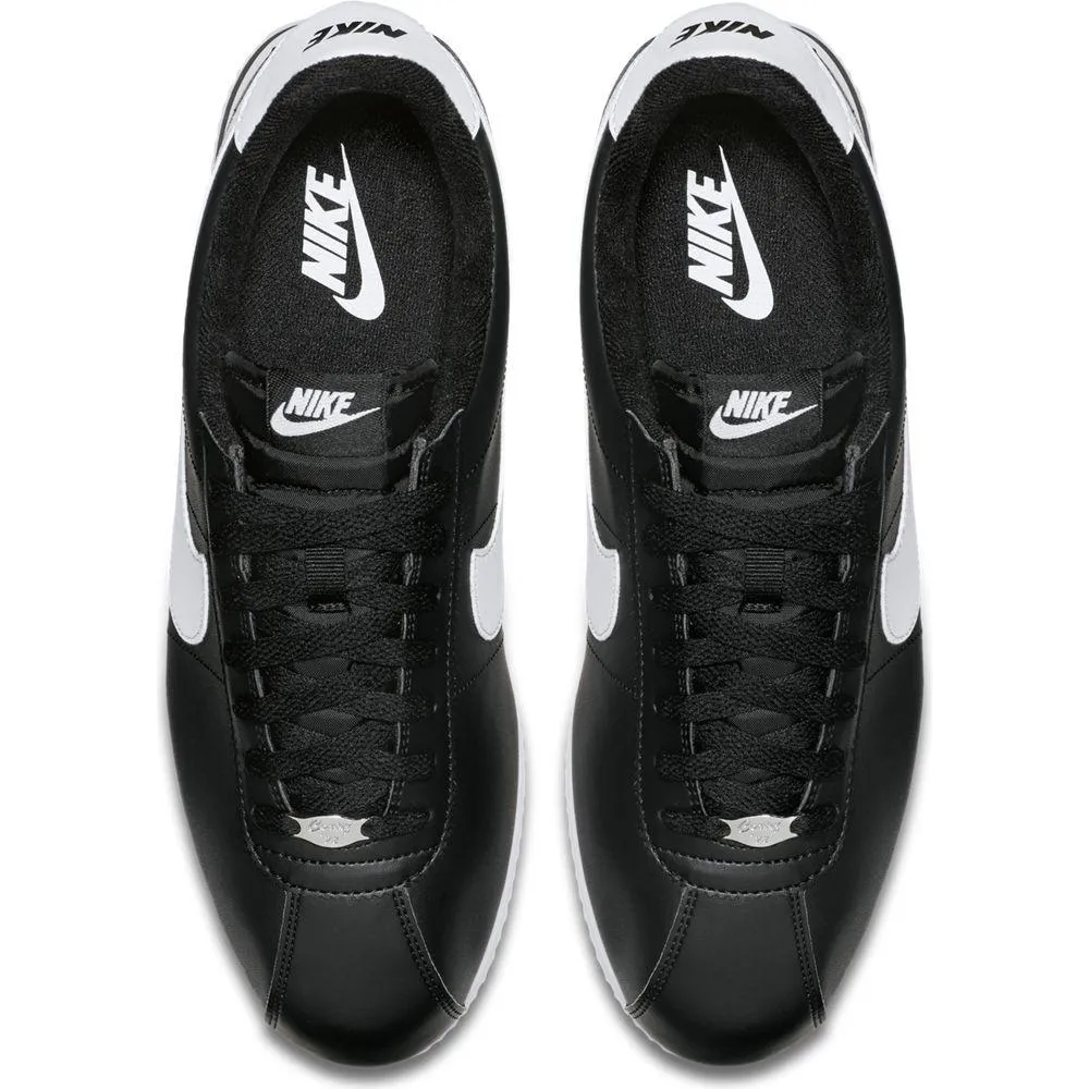 NIKE CORTEZ BASIC LEATHER BLACK WHITE