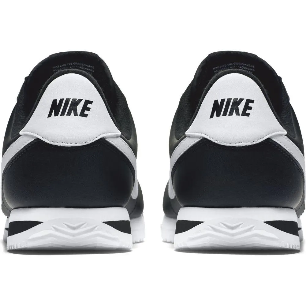 NIKE CORTEZ BASIC LEATHER BLACK WHITE