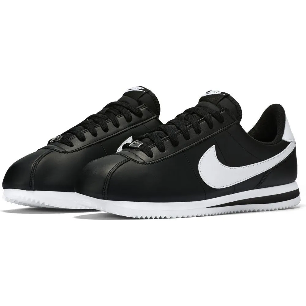 NIKE CORTEZ BASIC LEATHER BLACK WHITE