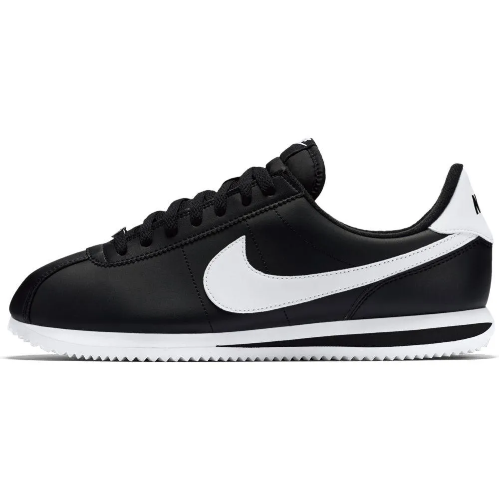 NIKE CORTEZ BASIC LEATHER BLACK WHITE