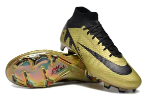 Nike Mercurial Superfly - 24k Gold Yellow | Midnight Black - FREE WORLDWIDE SHIPPING