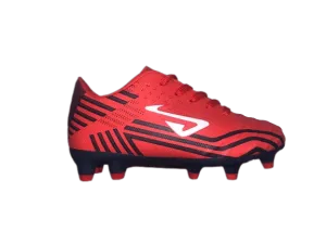 NOMIS Prodigy FG Football Boots - Red/Navy/White - Youth - Kids